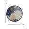 Homeroots 8 ft. Round Blue Large Floral Indoor & Outdoor Area Rug 384825 - alternate 2